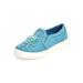 Extra Wide Width Women's The Skyla Slip On Sneaker by Comfortview in Light Denim (Size 10 1/2 WW)