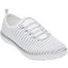 Women's CV Sport Ariya Slip On Sneaker by Comfortview in White (Size 9 1/2 M)