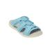 Extra Wide Width Women's The Alivia Water Friendly Slip On Sandal by Comfortview in Light Blue (Size 10 1/2 WW)