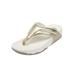Women's The Sporty Thong Sandal by Comfortview in Gold (Size 7 M)