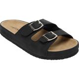 Women's The Maxi Footbed Sandal by Comfortview in Black (Size 9 1/2 M)