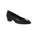 Women's Eloise Pumps by Easy Street® in Black Satin (Size 8 1/2 M)