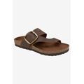 Women's Harley Sandal by White Mountain in Brown Leather (Size 9 M)