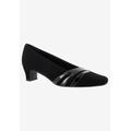 Women's Entice Pump by Easy Street in Black Suede (Size 7 1/2 M)