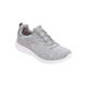 Wide Width Women's The Summits Quick Getaway Slip On Sneaker by Skechers in Grey Wide (Size 7 1/2 W)