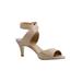 Wide Width Women's Soncino Sandals by J. Renee® in Nude Nappa (Size 7 W)