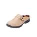 Wide Width Women's The Joy Slip On Mule by Comfortview in Dark Taupe (Size 8 1/2 W)