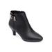 Extra Wide Width Women's The Decima Bootie by Comfortview in Black (Size 8 1/2 WW)