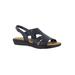 Extra Wide Width Women's Bolt Sandals by Easy Street® in Navy (Size 9 1/2 WW)