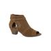 Extra Wide Width Women's Carrigan Booties by Easy Street® in Tan (Size 9 WW)