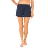 Plus Size Women's Wide-Band Swim Short by Swim 365 in Navy (Size 32) Swimsuit Bottoms