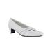 Wide Width Women's Entice Pump by Easy Street in White (Size 9 W)