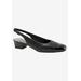 Extra Wide Width Women's Dea Slingbacks by Trotters® in Black Black Pearl (Size 9 WW)