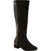 Women's The Ivana Wide Calf Boot by Comfortview in Black (Size 9 1/2 M)