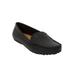 Extra Wide Width Women's The Milena Moccasin by Comfortview in Black (Size 7 1/2 WW)