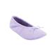 Wide Width Women's The Ana Ballerina Slipper by Comfortview in Soft Iris (Size M W)