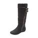 Extra Wide Width Women's The Pasha Wide-Calf Boot by Comfortview in Black (Size 8 WW)