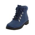 Extra Wide Width Women's The Vylon Hiker Bootie by Comfortview in Navy (Size 8 1/2 WW)