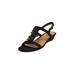 Wide Width Women's The Carina Slingback by Comfortview in Black (Size 10 W)