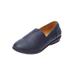 Wide Width Women's The Amelia Flat by Comfortview in Navy (Size 9 1/2 W)