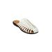 Extra Wide Width Women's The Wendy Mule by Comfortview in White (Size 8 WW)