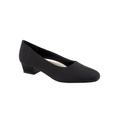 Women's Doris Leather Pump by Trotters® in Black Micro (Size 10 M)