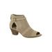 Wide Width Women's Carrigan Booties by Easy Street® in Sand (Size 7 1/2 W)