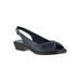 Wide Width Women's Fantasia Sandals by Easy Street® in Navy (Size 7 W)