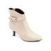 Extra Wide Width Women's The Corrine Bootie by Comfortview in Oyster Pearl (Size 12 WW)