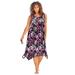 Plus Size Women's Sharktail Beach Cover Up by Swim 365 in Multi Textured Palms (Size 34/36) Dress