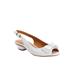 Extra Wide Width Women's The Reagan Slingback by Comfortview in White (Size 7 WW)