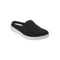 Wide Width Women's The Camellia Slip On Sneaker Mule by Comfortview in Black (Size 11 W)