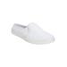 Extra Wide Width Women's The Camellia Slip On Sneaker Mule by Comfortview in White (Size 12 WW)