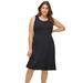 Plus Size Women's Fit and Flare Knit Dress by ellos in Black (Size 3X)