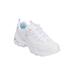 Women's The D'Lites Life Saver Sneaker by Skechers in White Medium (Size 11 M)