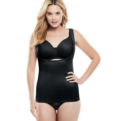 Plus Size Women's Power Shaper Firm Control Wear-Your-Own-Bra Shaper Tank by Secret Solutions in Black (Size 2X) Body Shaper