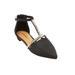 Wide Width Women's The Clove Flat by Comfortview in Black (Size 8 W)