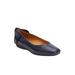 Wide Width Women's The Delia Flat by Comfortview in Navy (Size 8 W)