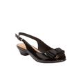 Wide Width Women's The Reagan Slingback by Comfortview in Black (Size 7 1/2 W)