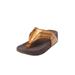 Women's The Sporty Slip On Thong Sandal by Comfortview in Bronze (Size 9 M)