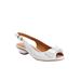 Extra Wide Width Women's The Reagan Slingback by Comfortview in White (Size 7 1/2 WW)