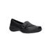 Women's Cinnamon Slip On by Easy Street in Black Croco (Size 10 M)