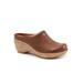 Extra Wide Width Women's Madison Clog by SoftWalk in Saddle (Size 7 WW)