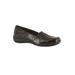 Extra Wide Width Women's Purpose Slip-On by Easy Street® in Brown Patent Croc (Size 10 WW)