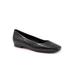 Wide Width Women's Honor Slip On by Trotters in Black Croco (Size 9 W)