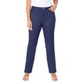 Plus Size Women's Sateen Stretch Pant by Catherines in Mariner Navy (Size 20 W)