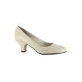 Wide Width Women's Fabulous Pump by Easy Street® in Bone (Size 6 W)