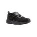Wide Width Women's Stability X Strap Sneakers by Propet® in Black (Size 9 W)
