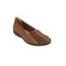 Extra Wide Width Women's The Bethany Flat by Comfortview in Brown (Size 7 WW)