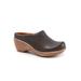 Wide Width Women's Madison Clog by SoftWalk in Dark Grey (Size 10 W)